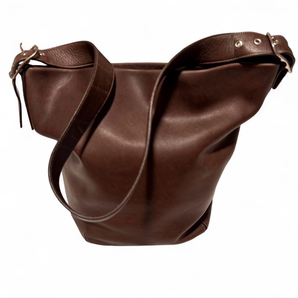 Coach Rich Brown Leather Shoulder Bag